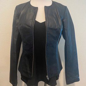 Newport New Black Leather Jacket